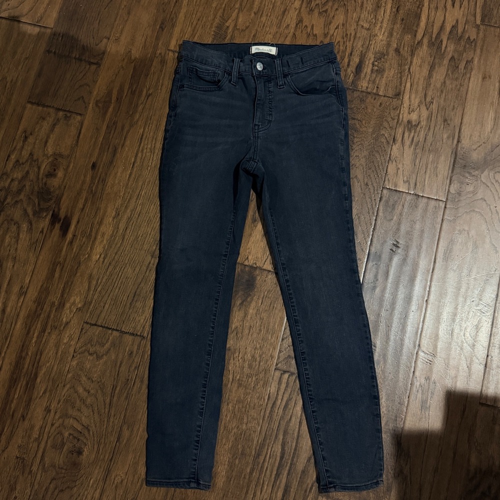 Madwell Roadtripper Jeans Women 26P Black Skinny High Rise Petite Denim Pants